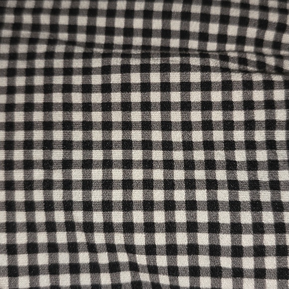 ELLE Black & White Checker Blouse Size XL - Picture 8 of 8